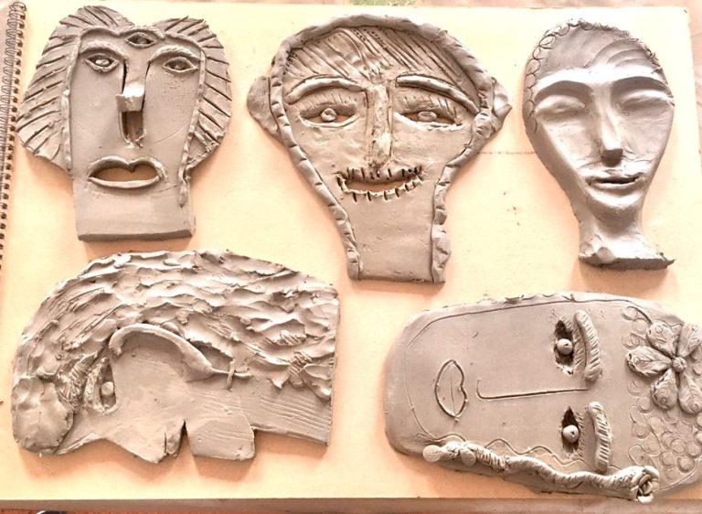 A selection of clay masks