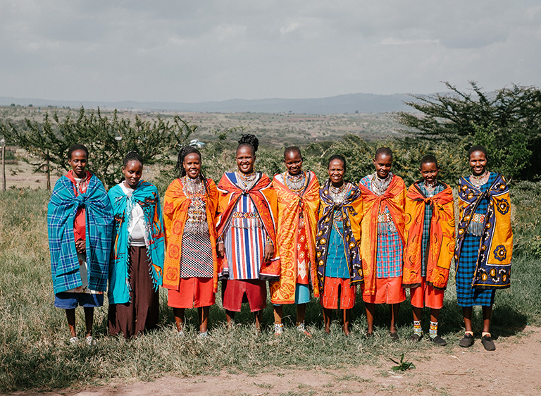A group of Kenyan people smiling